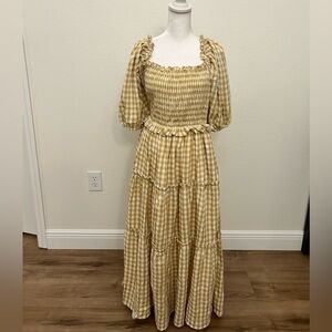 Yellow/Tan maxi dress